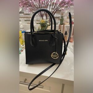 Michael Kors Black Leather Crossbody Bag